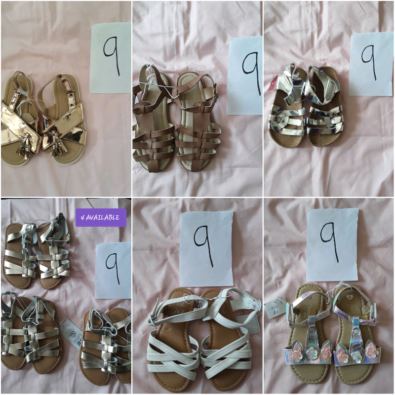 girls size 9 sandals
